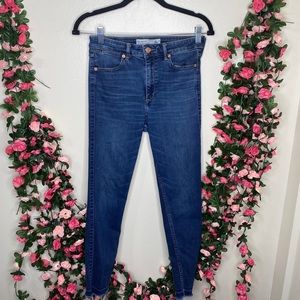 Abercrombie & Fitch Blue Ankle Jeans